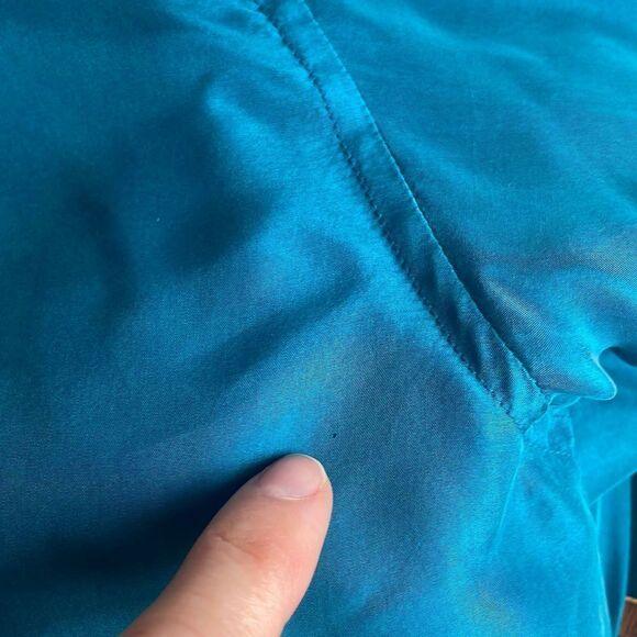 100% Silk Vtg 90s Bomber Jacket L - Picture 9 of 10